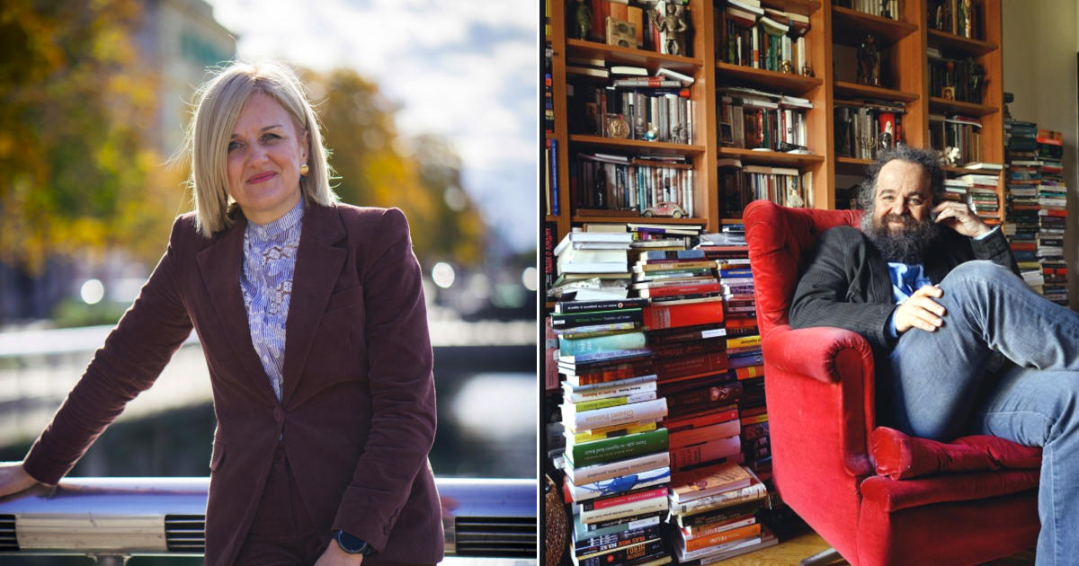 gradonačelnica Rijeke Iva Rinčić i književnik Miljenko Jergović